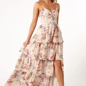 Petal & Pup Floral Tiered Maxi Dress